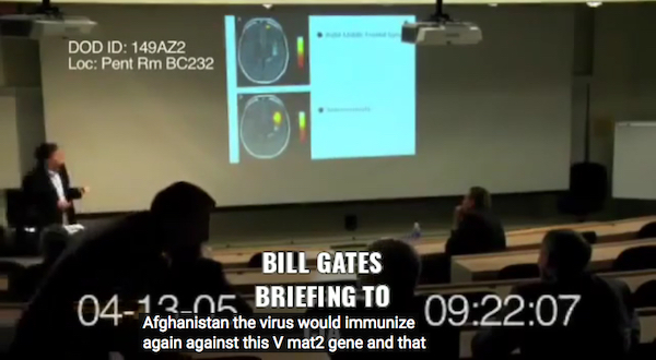 image Bill Gates Pentagon Briefing in 2005 on removing ‘The God Gene’