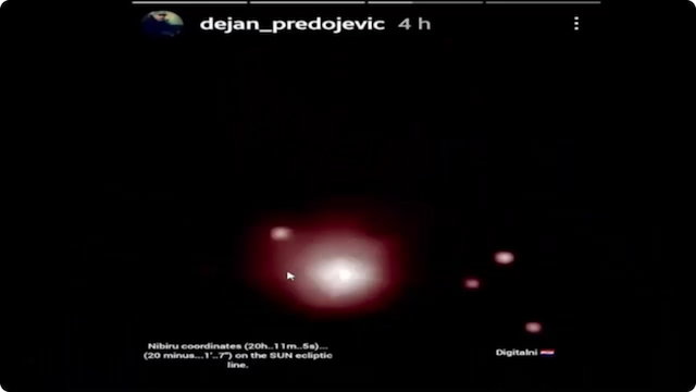 image Nibiru and 5 moons, November 29th, 2023 by Dejan Predojevic, from Slovakia
