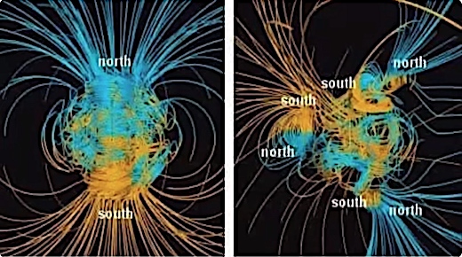 image Earth's magnetic field changing