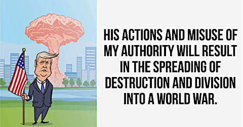 image Trump leads us to War
