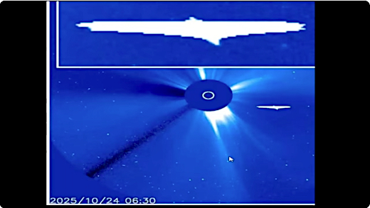 image Nibiru in SOHO c3 on October 24th, 2025