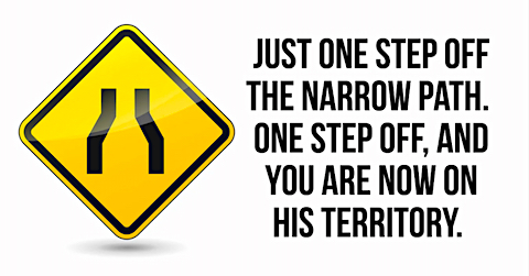 image Just one step off the narrow path and you are on his territory.