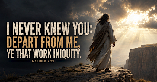 image I never Knew you Ye that work Iniquity.