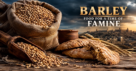 image Barley, food for a time of famine