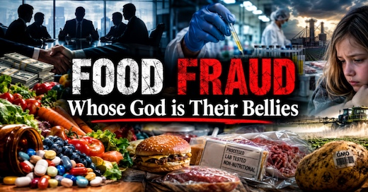 image Food Fraud, Whose God is their bellies